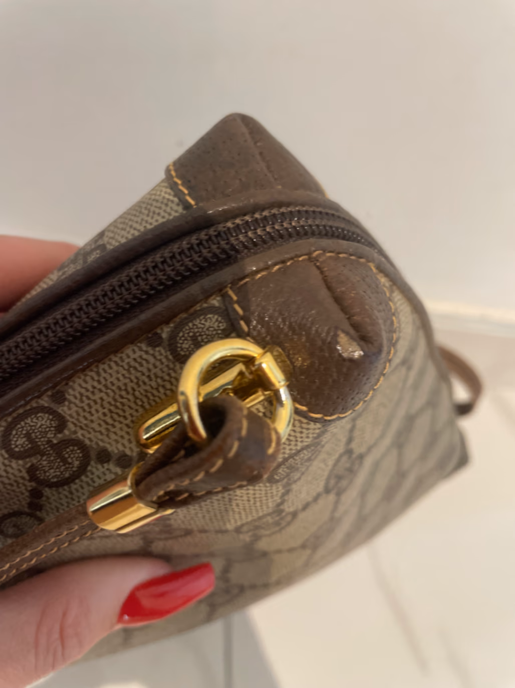Vintage Gucci GG Supreme Interlocking G Crossbody Bag, photo 5