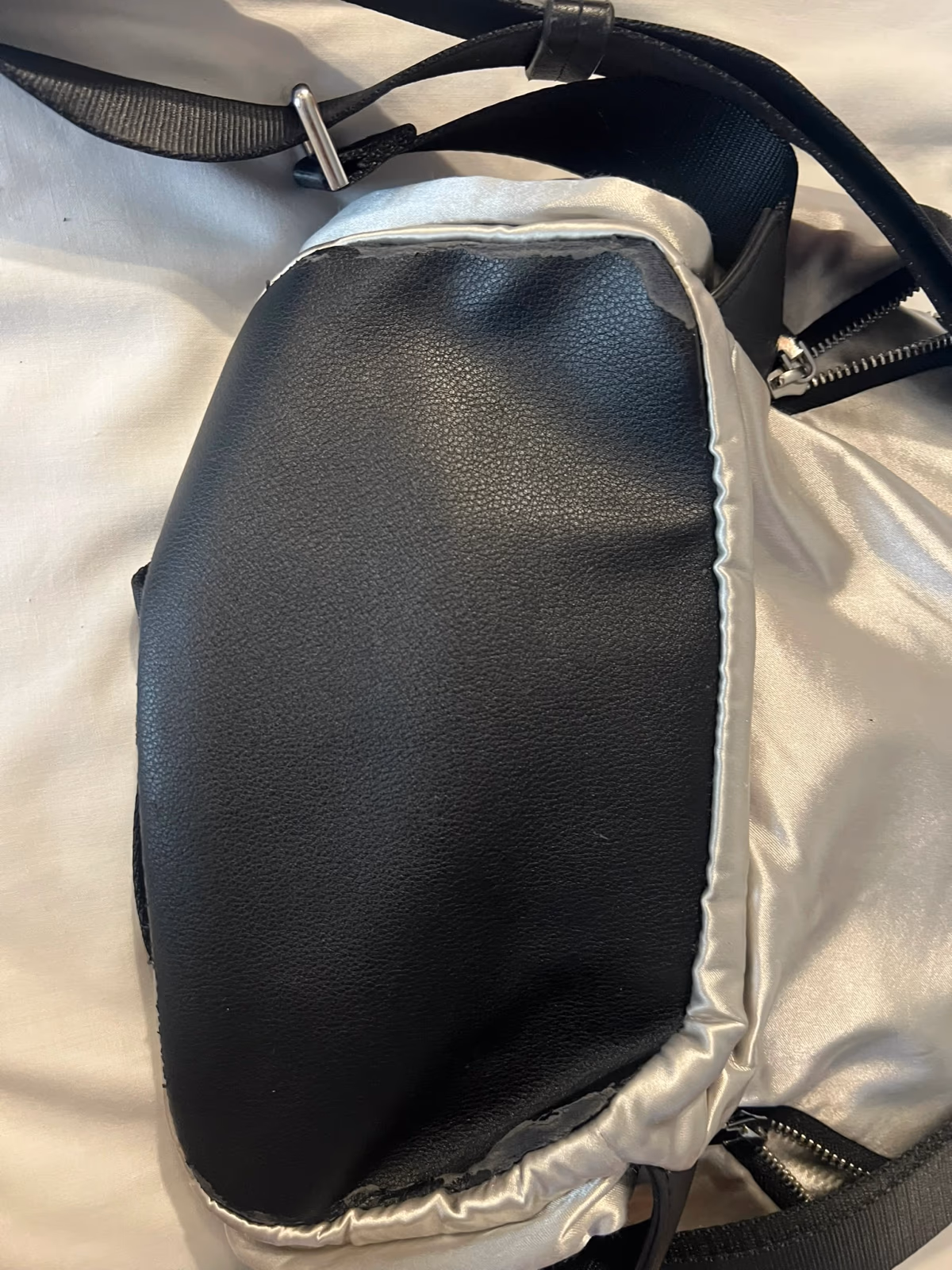 Calvin Klein metallic silver backpack, photo 7