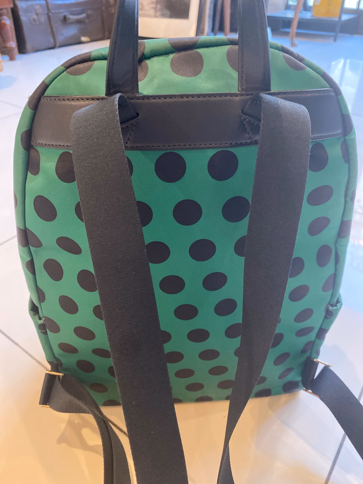 Kate Spade Green Polka Backpack, photo 4