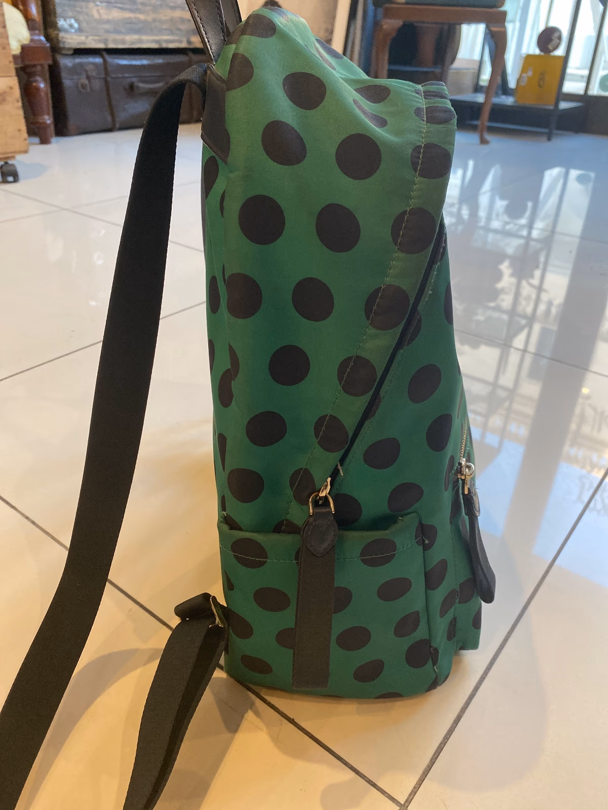 Kate Spade Green Polka Backpack, photo 2