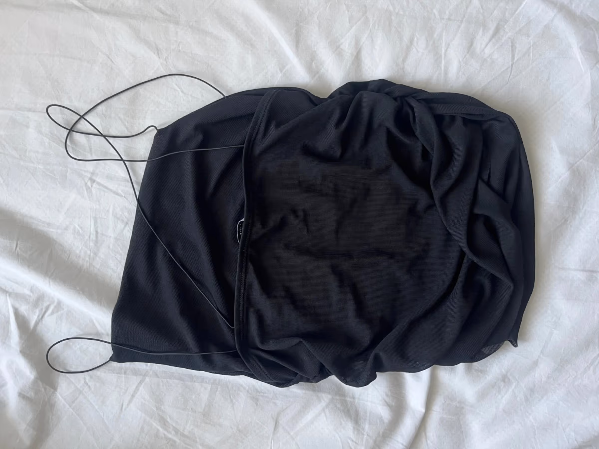 Black mesh cami top, photo 2