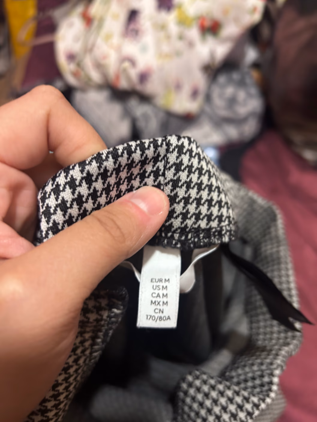 Houndstooth Pattern Flared Trousers, photo 4