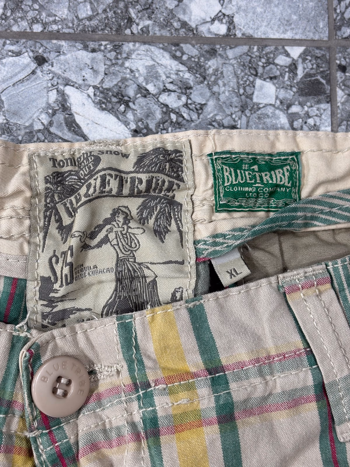 Pantaloncini estivi a quadri Blue Tribe, foto 4