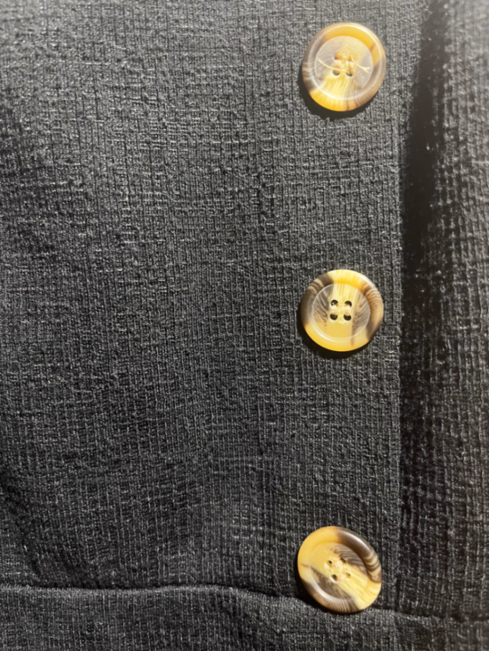 Black Pinafore Dress Button Detail, photo 2