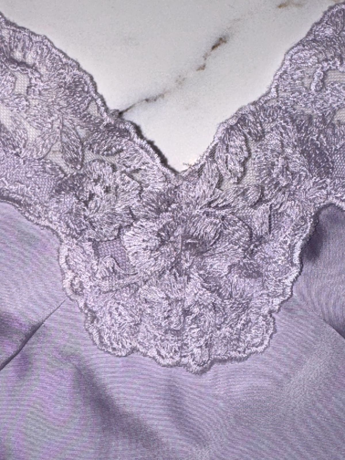 Stradivarius Lilac Satin Lace Camisole, photo 3