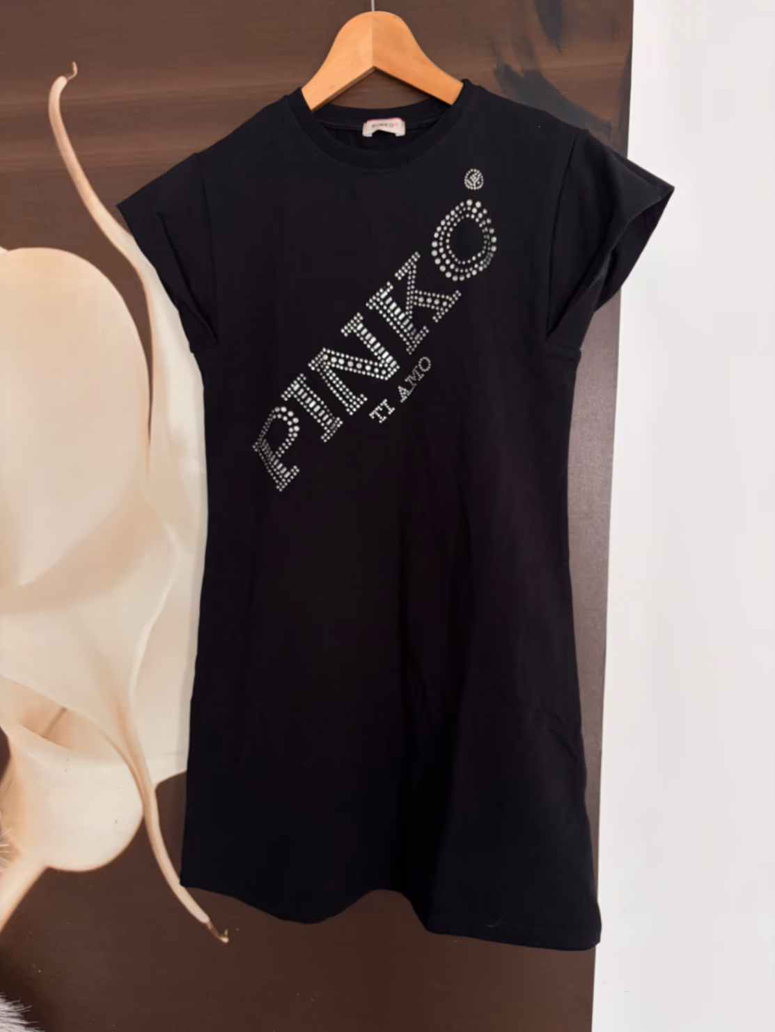 Pinko Embellished Logo T-Shirt Dress, photo 2