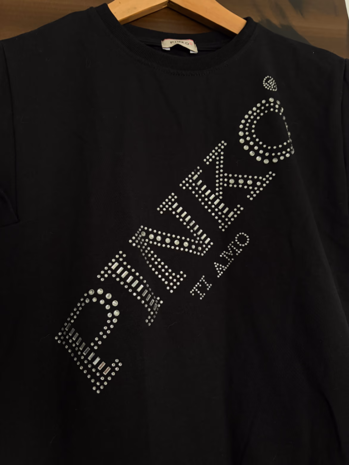 Pinko Embellished Logo T-Shirt Dress, photo 3