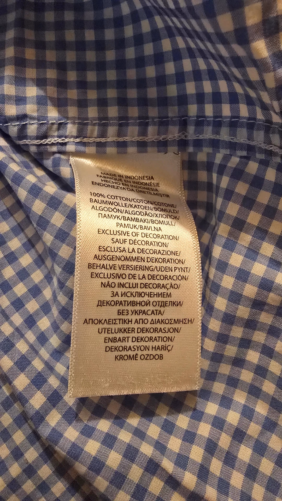 Ralph Lauren Gingham Check Button Down Shirt, photo 2