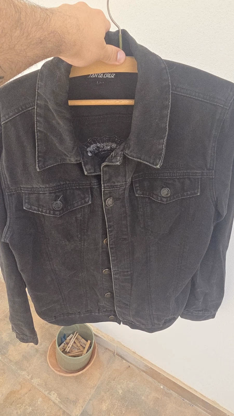 CHAQUETA SANTA CRUZ GUADALUPE VINTAGE NEGRA, foto 3