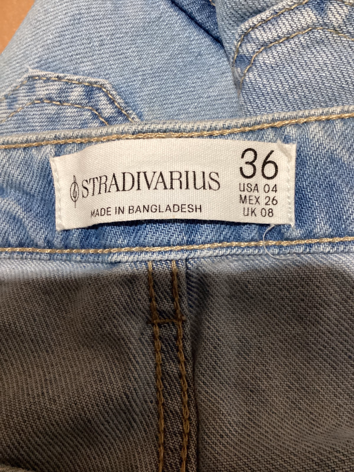 Stradivarius Light wash wide cargo jeans, photo 3