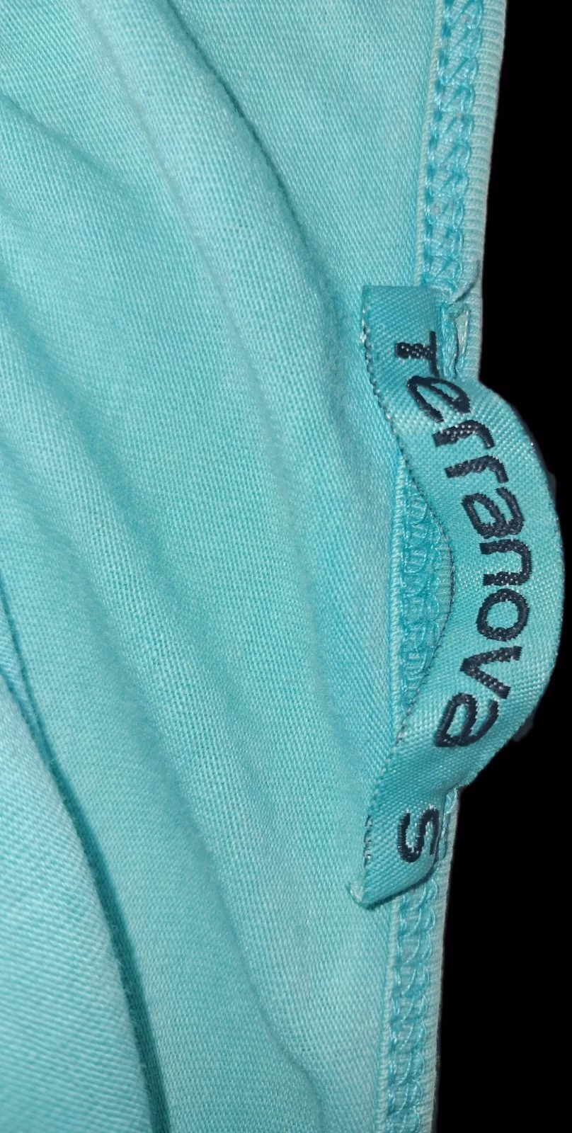 100% algodão - Camisola sem mangas Terranova turquesa/azul dos anos 2000, fotografia 8