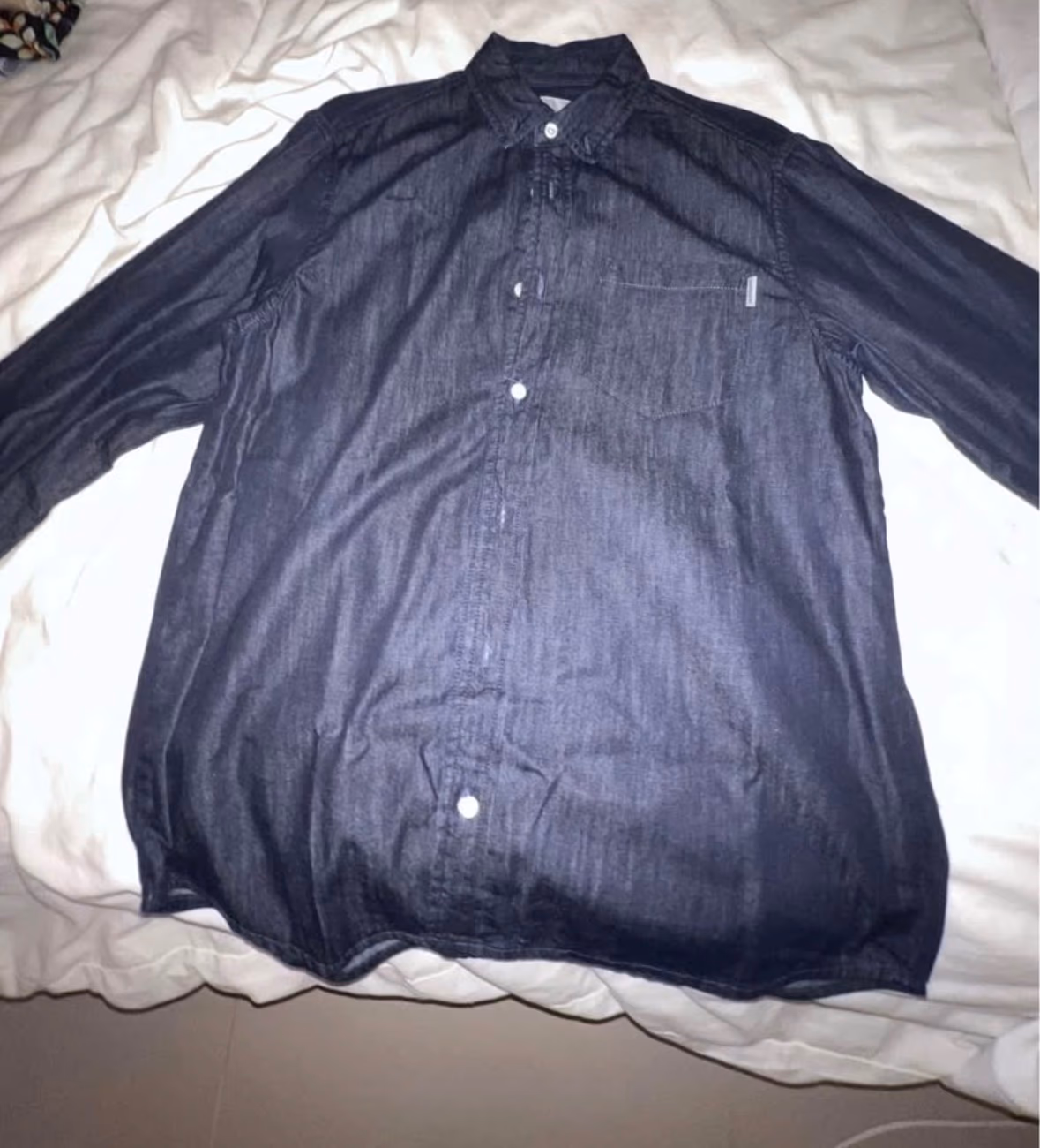 Carhartt Dark Denim Button Down Overshirt, photo 2
