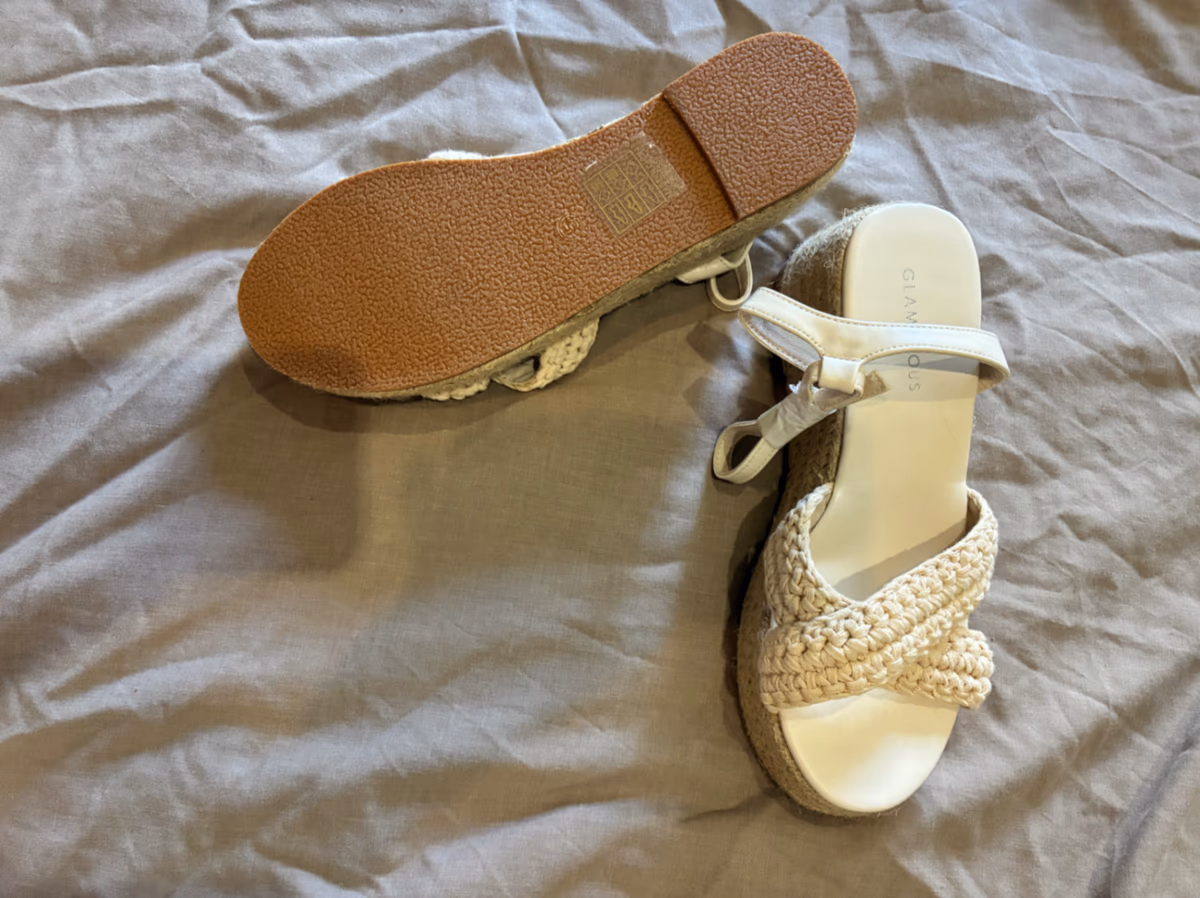 zeppe espadrillas intrecciate color crema, foto 2