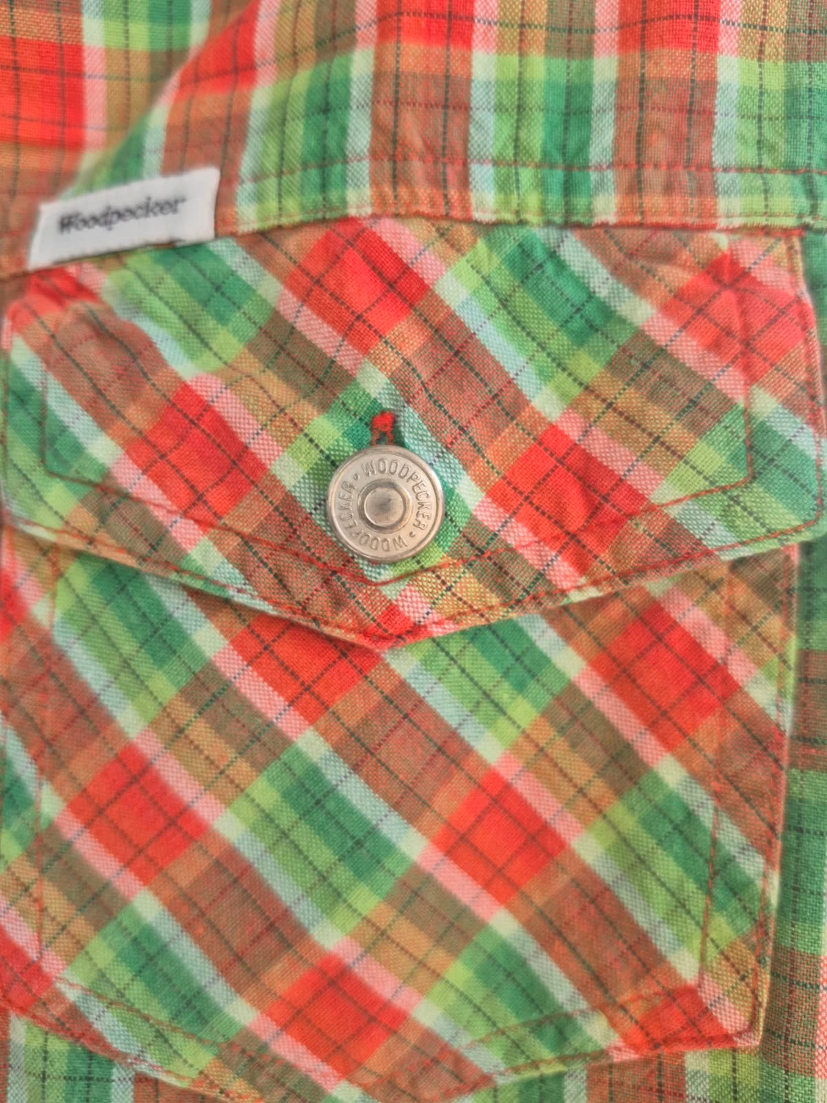 Woodpecker Checked Sleeveless Shirt 100% cotton, photo 3