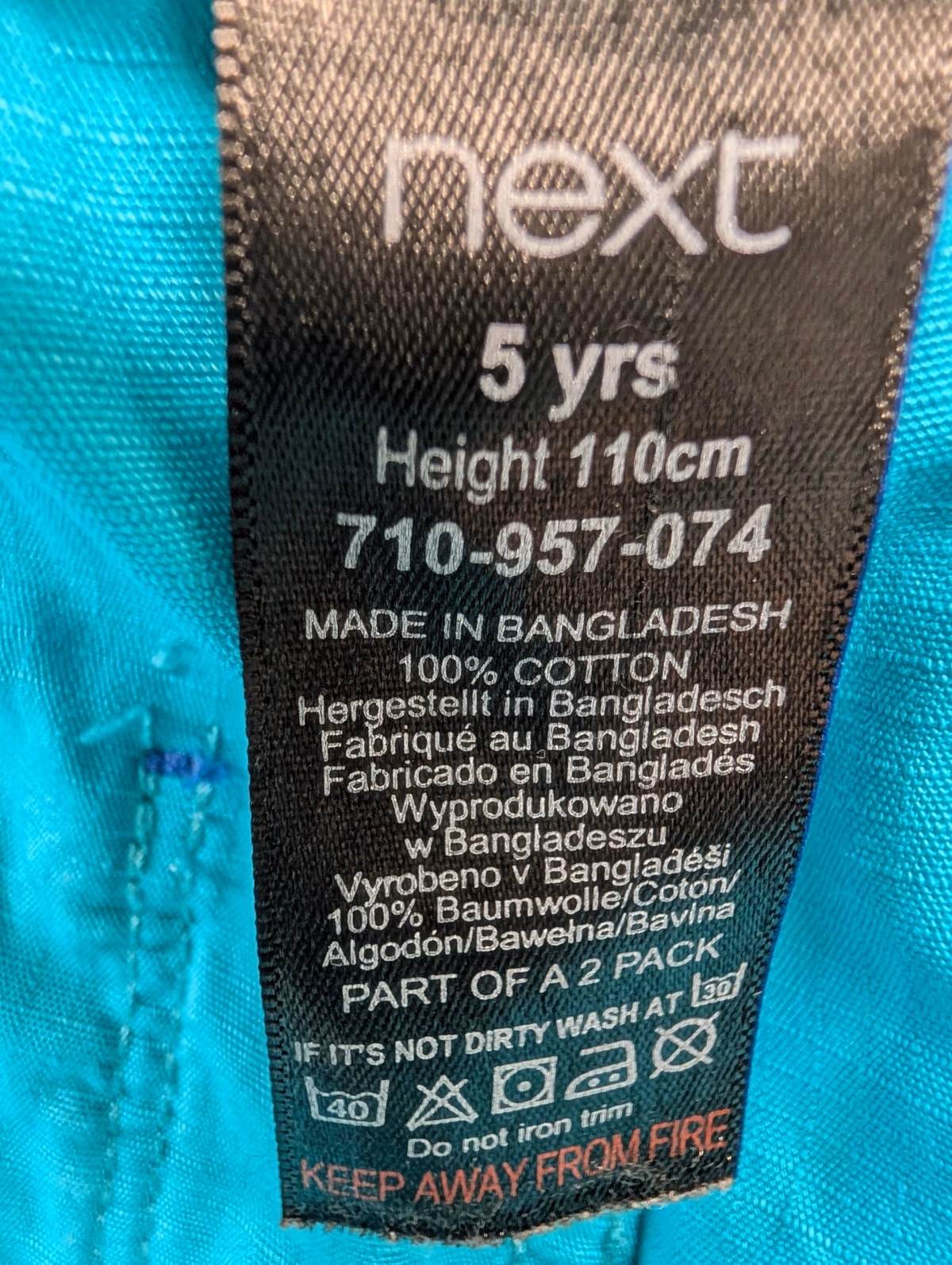 Bright blue boys shorts, photo 6