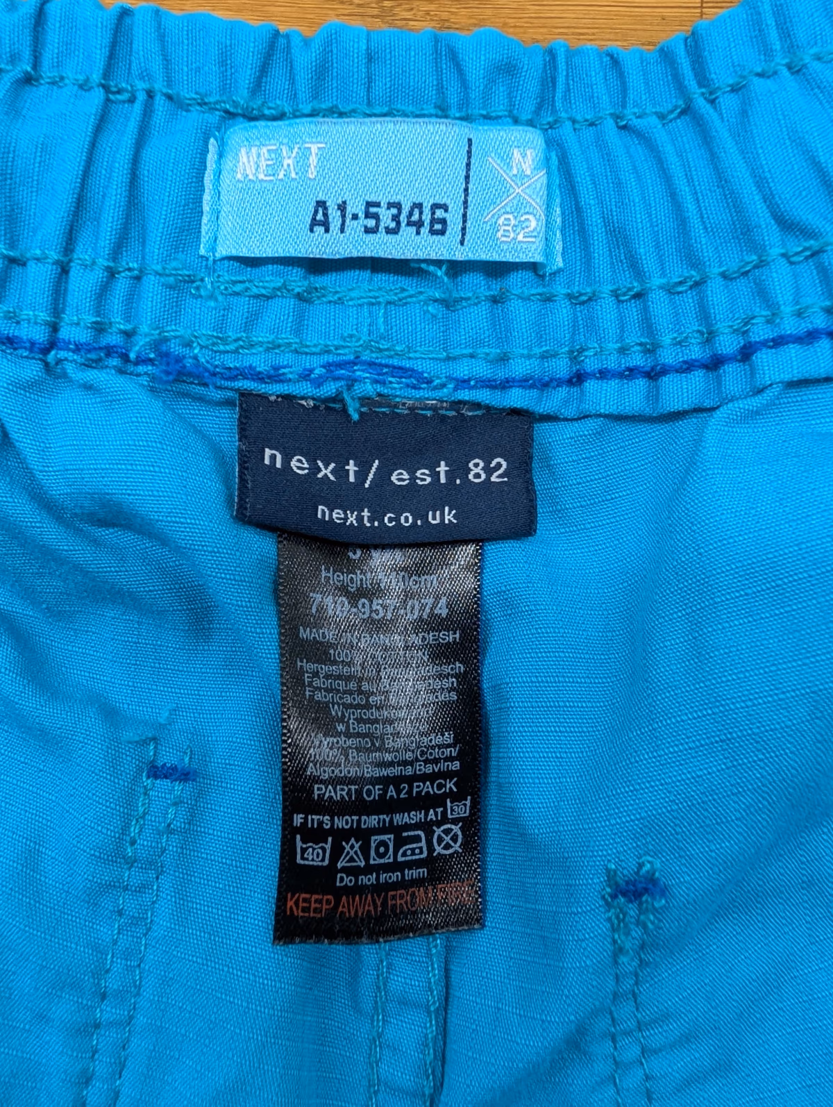 Bright blue boys shorts, photo 4
