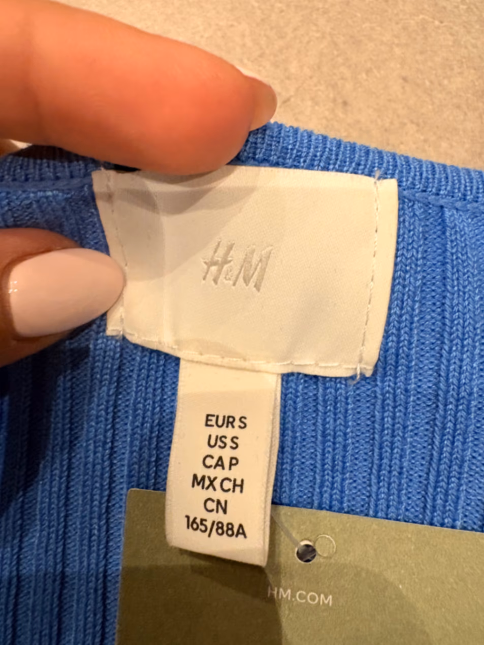 Camiseta de manga larga con canalé de H&M, foto 2