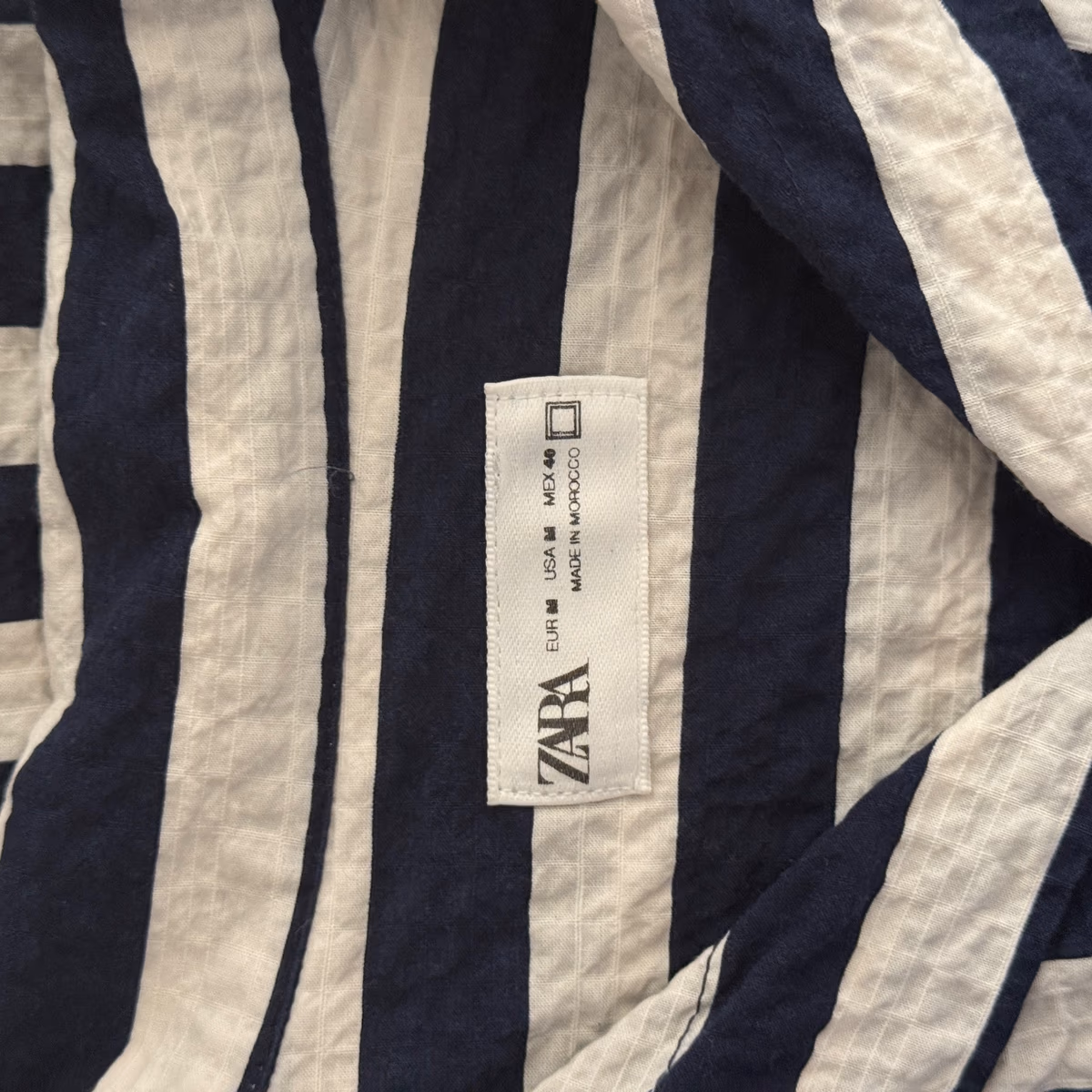 Zara Striped Short Sleeve Shirt, photo 3