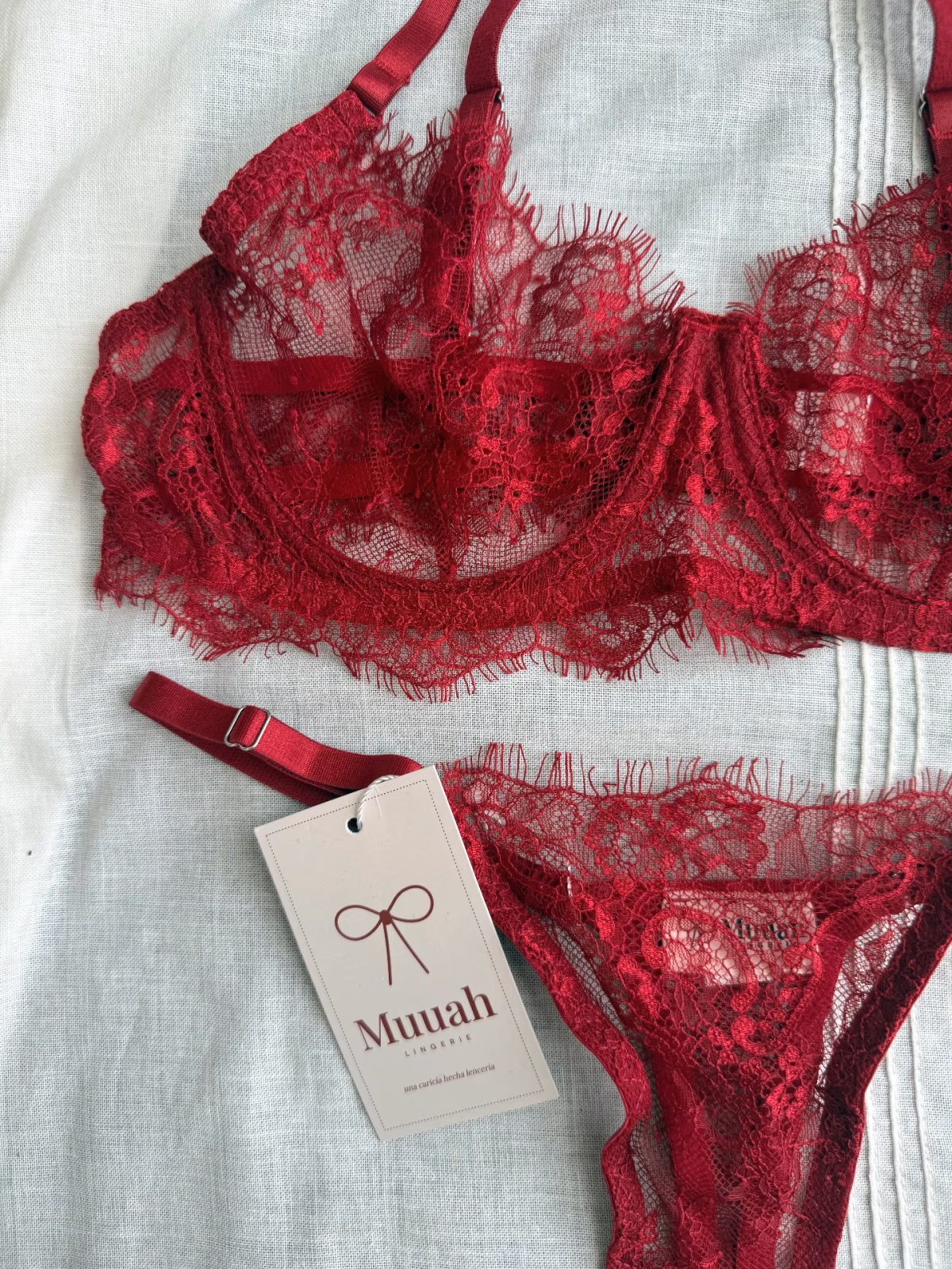 Lingerie Set Crimson Lace, photo 4
