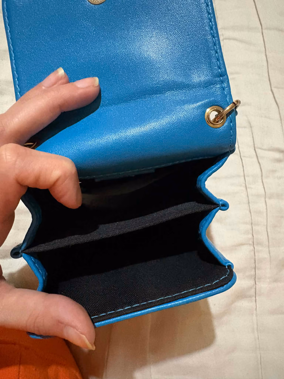 Funda para teléfono de piel sintética azul, foto 2