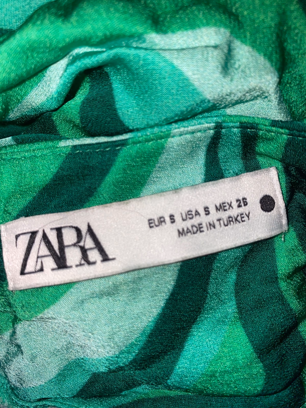 Green Patterned Slip Dress, photo 2