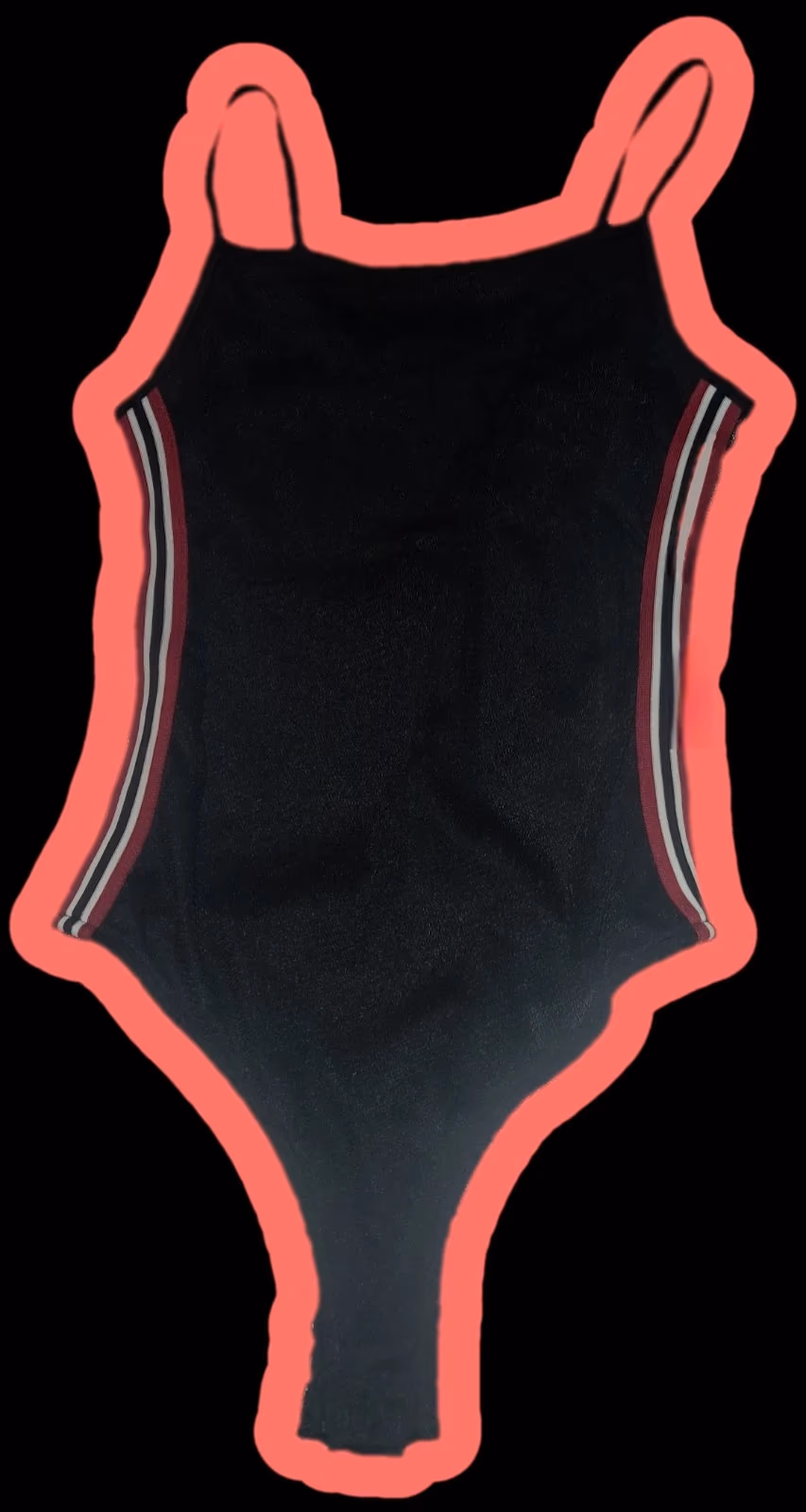 100% cotton - Tally Weijl Black Backless Sporty Bodysuit - Size S, photo 2