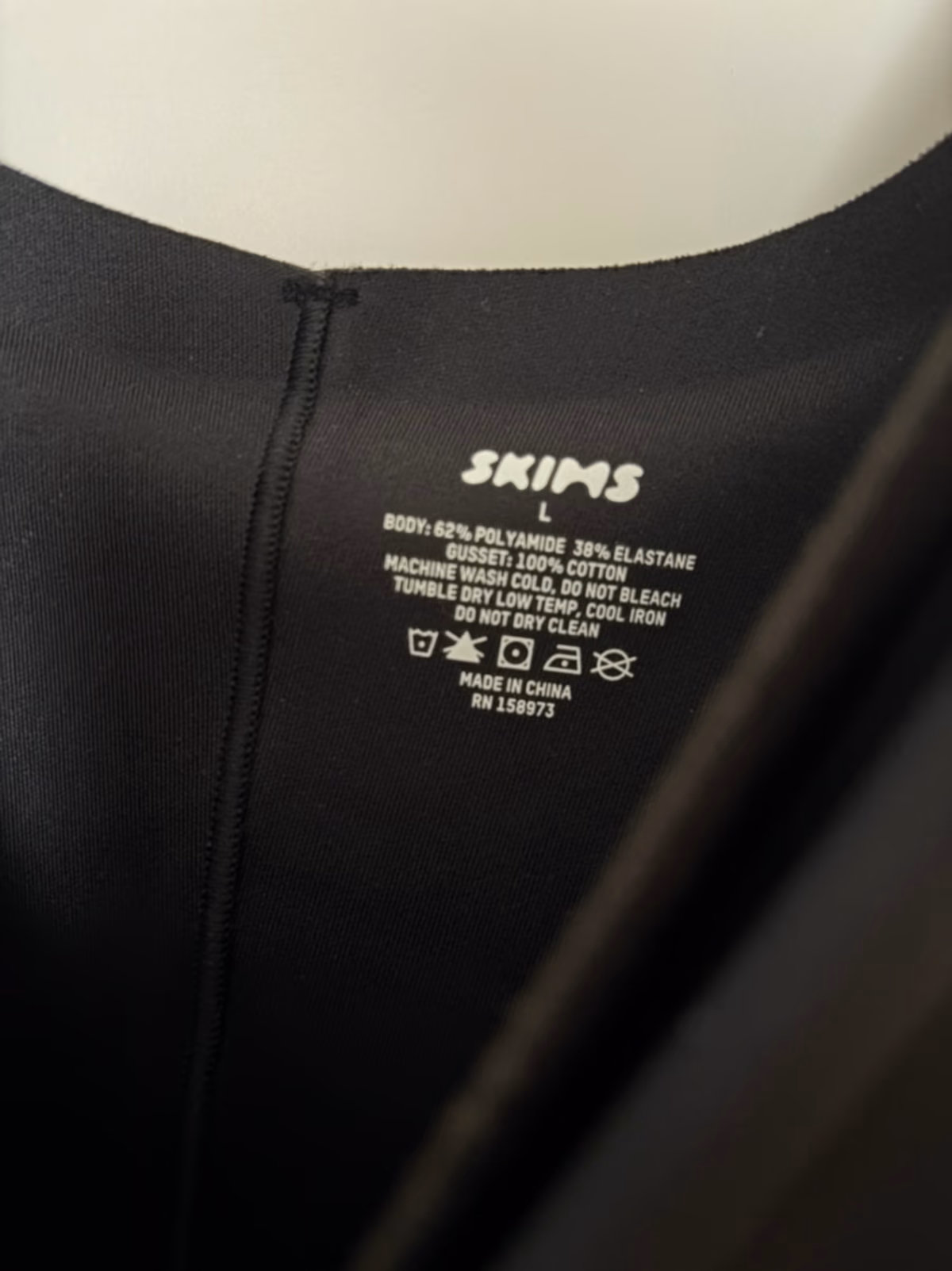 Skims black square-neck maxi dress, photo 5