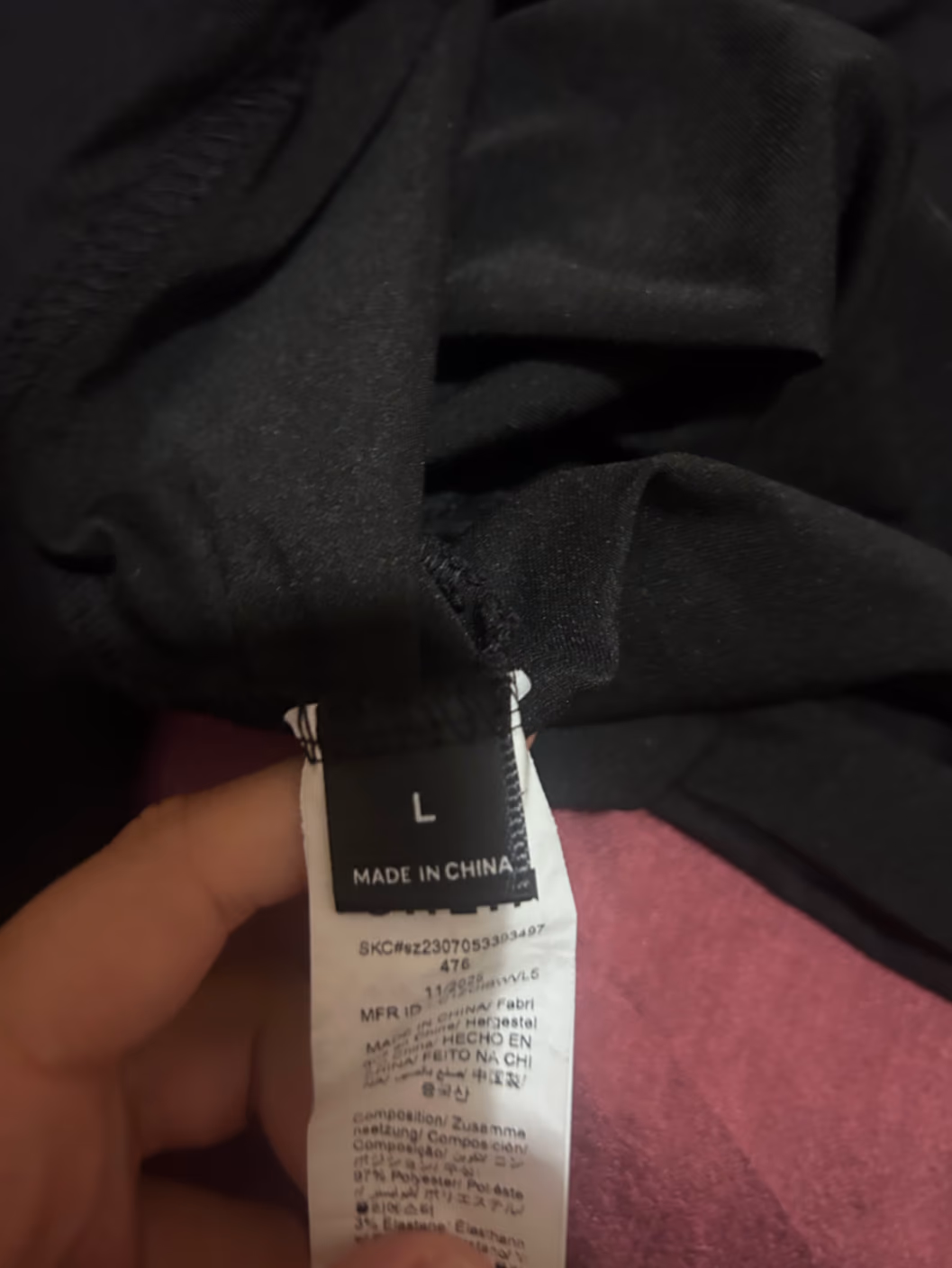 Black Long Sleeve Draped Top, photo 2