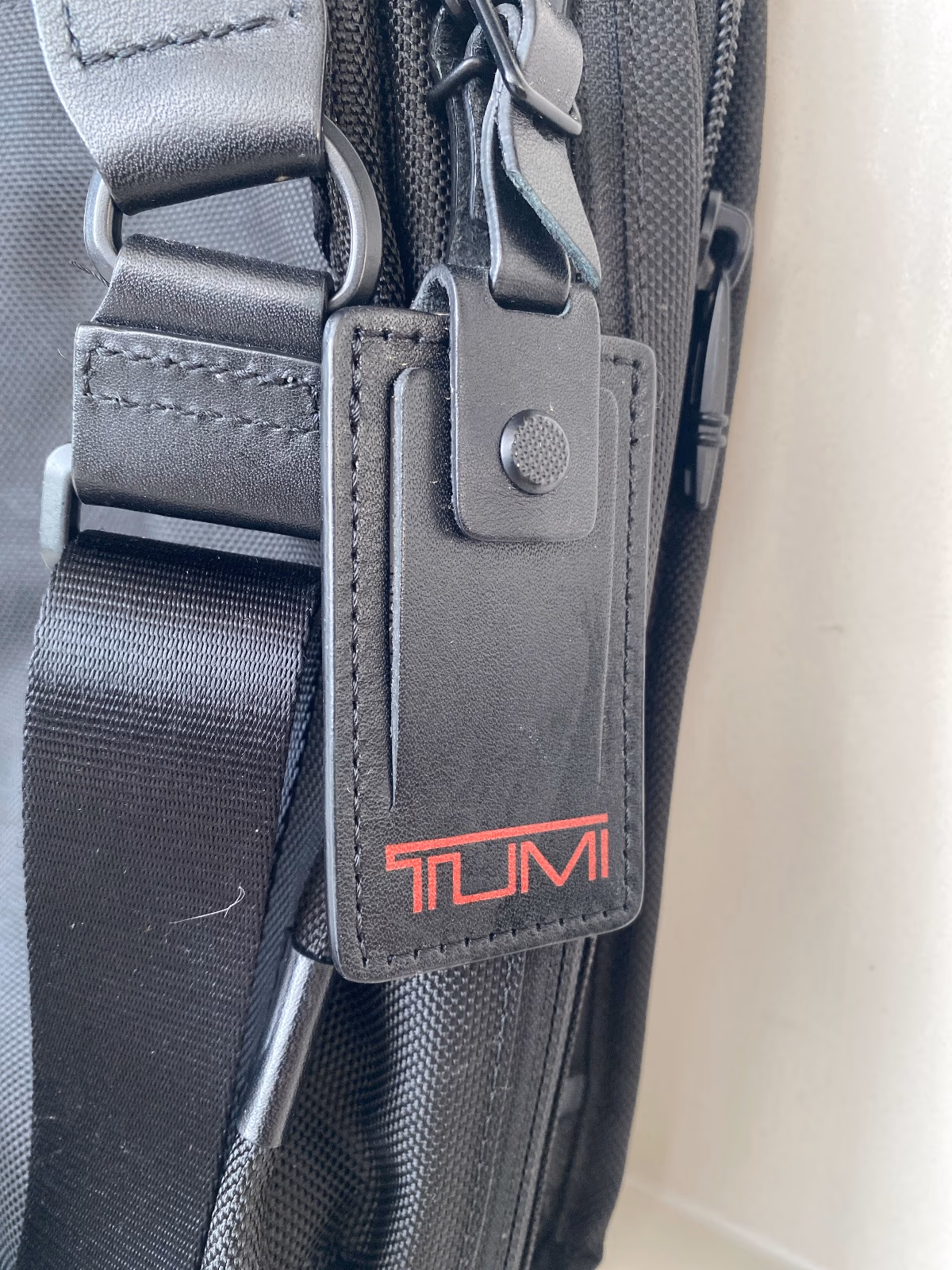 Tumi Alpha Black Crossbody Travel Bag, photo 8