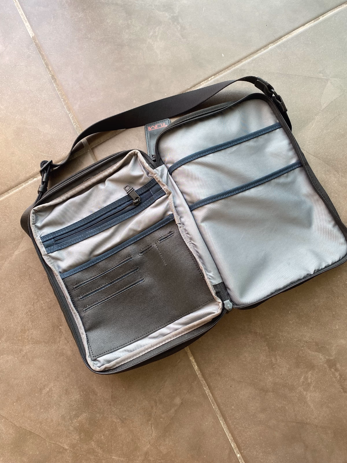 Tumi Alpha Black Crossbody Travel Bag, photo 3