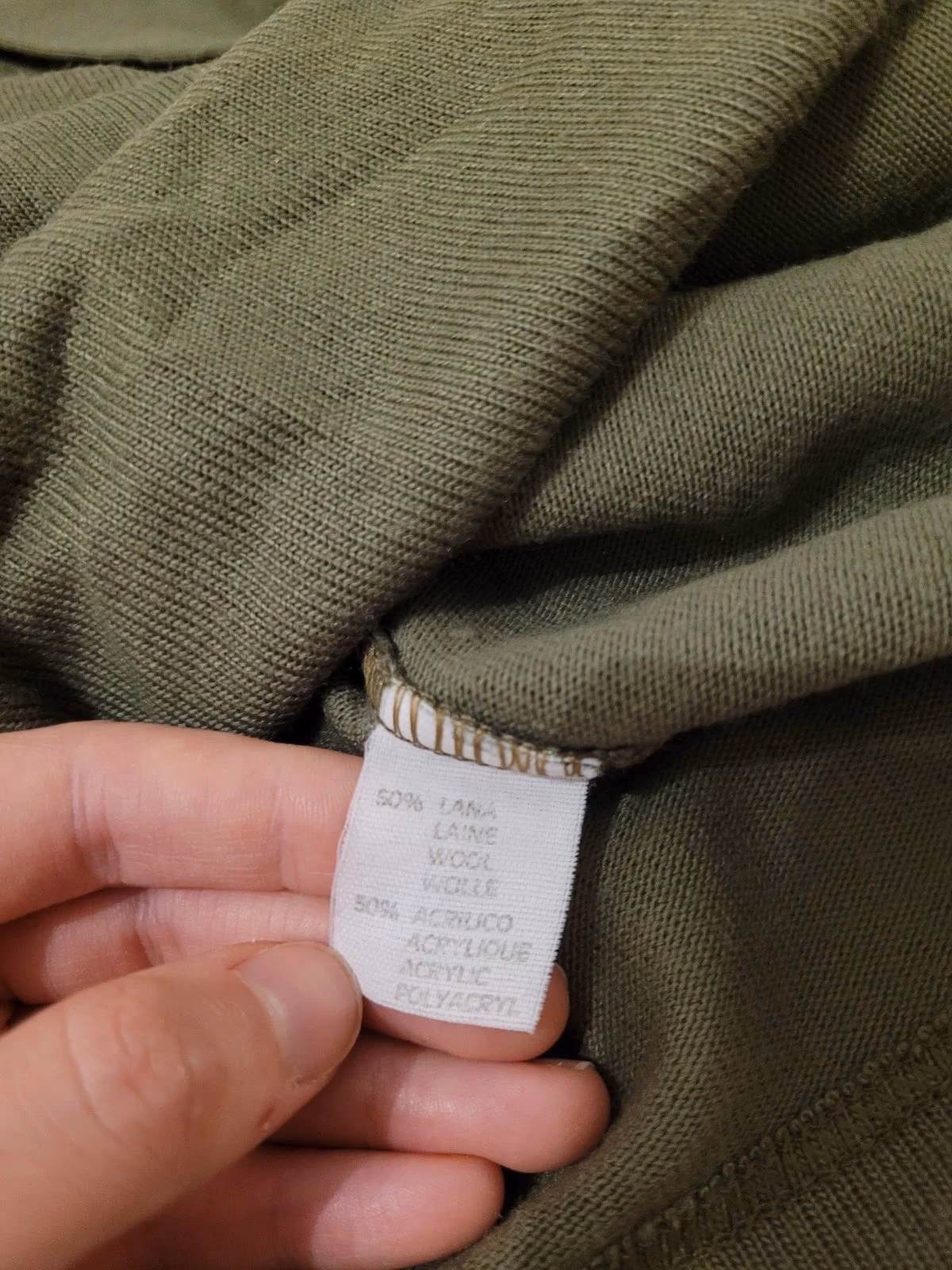 Olive green long sleeves t-shirt, photo 5