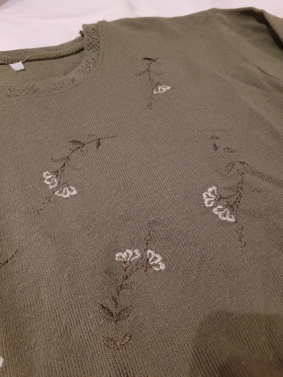 Olive green long sleeves t-shirt, photo 2