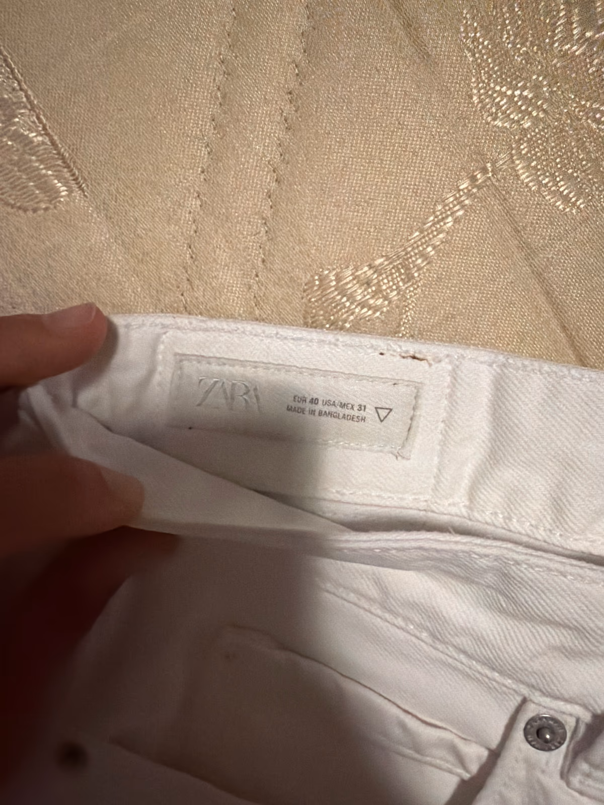 Classic white denim jeans, photo 2