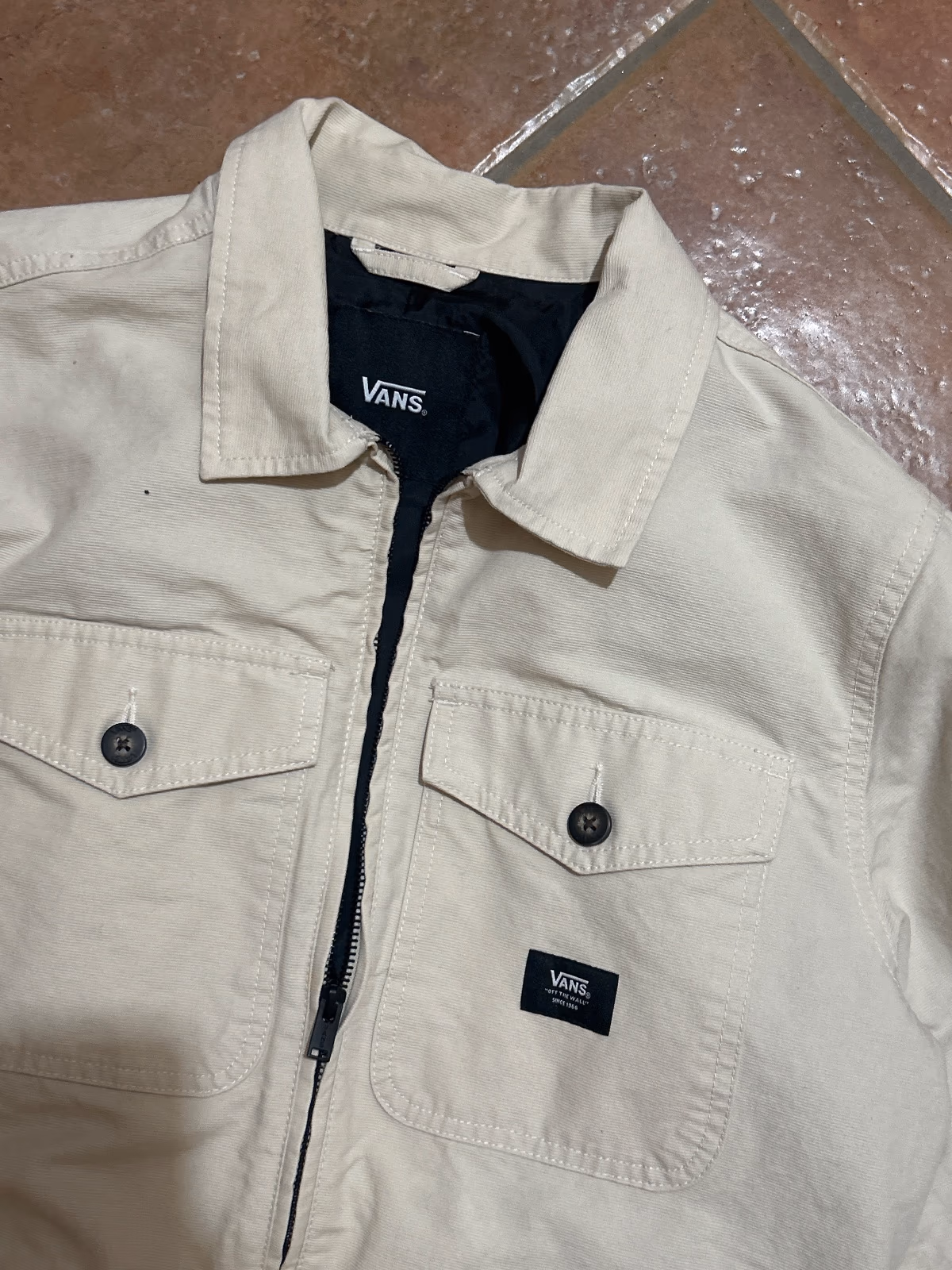 Vans cream utility zip jacket, photo 3