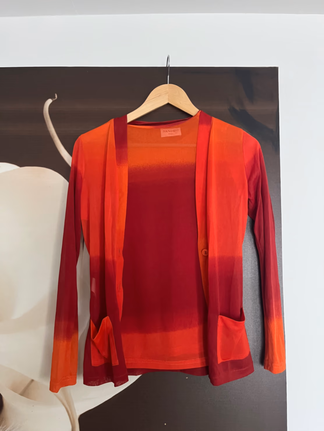 Vintage Sandro Ombre Mesh Twin Set, photo 2