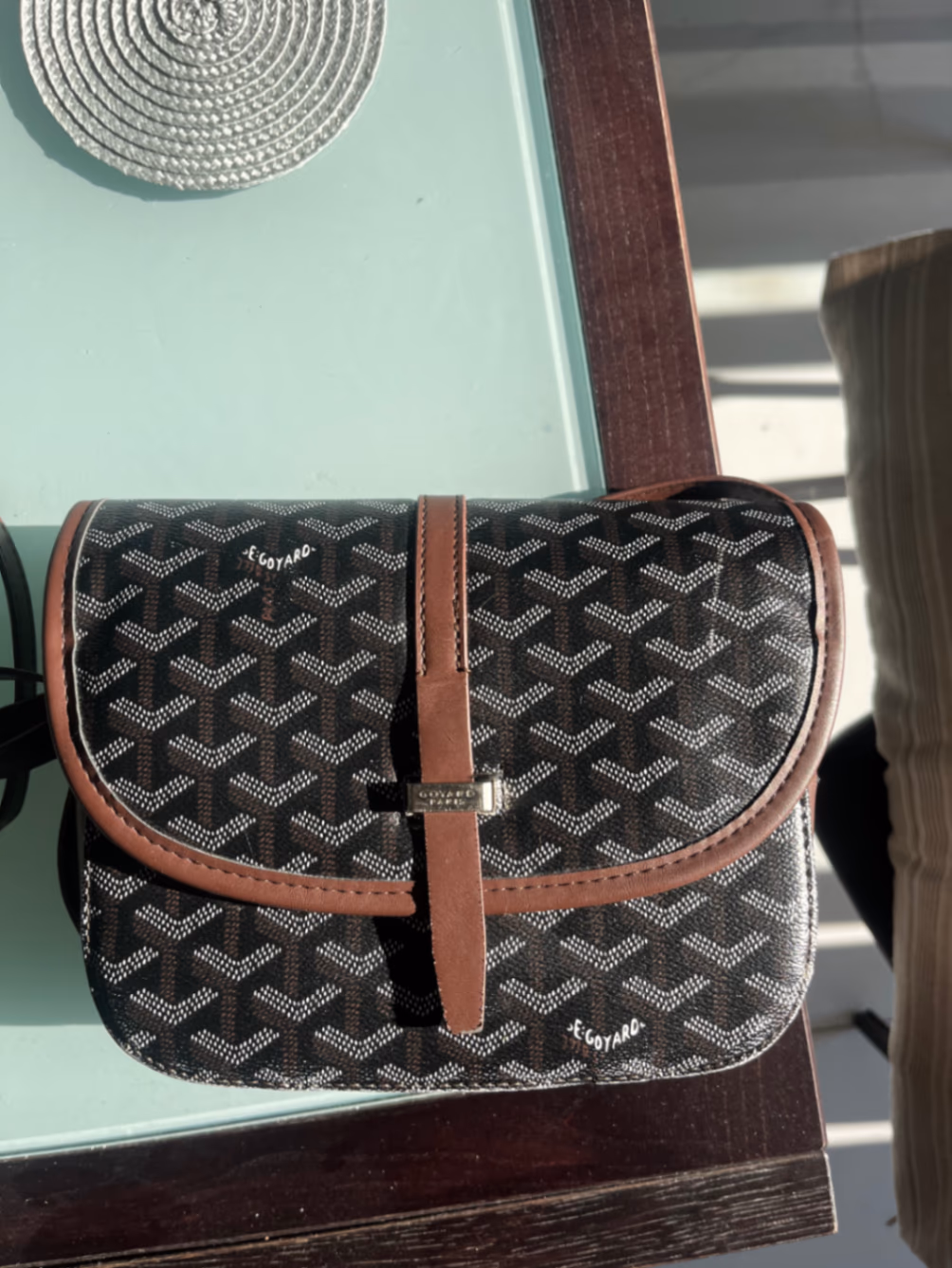 Goyard Patterned Flap Shoulder Bag, photo 5
