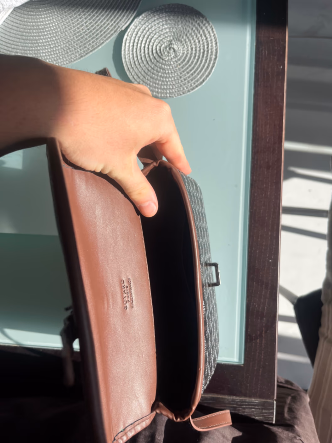 Goyard Patterned Flap Shoulder Bag, photo 6