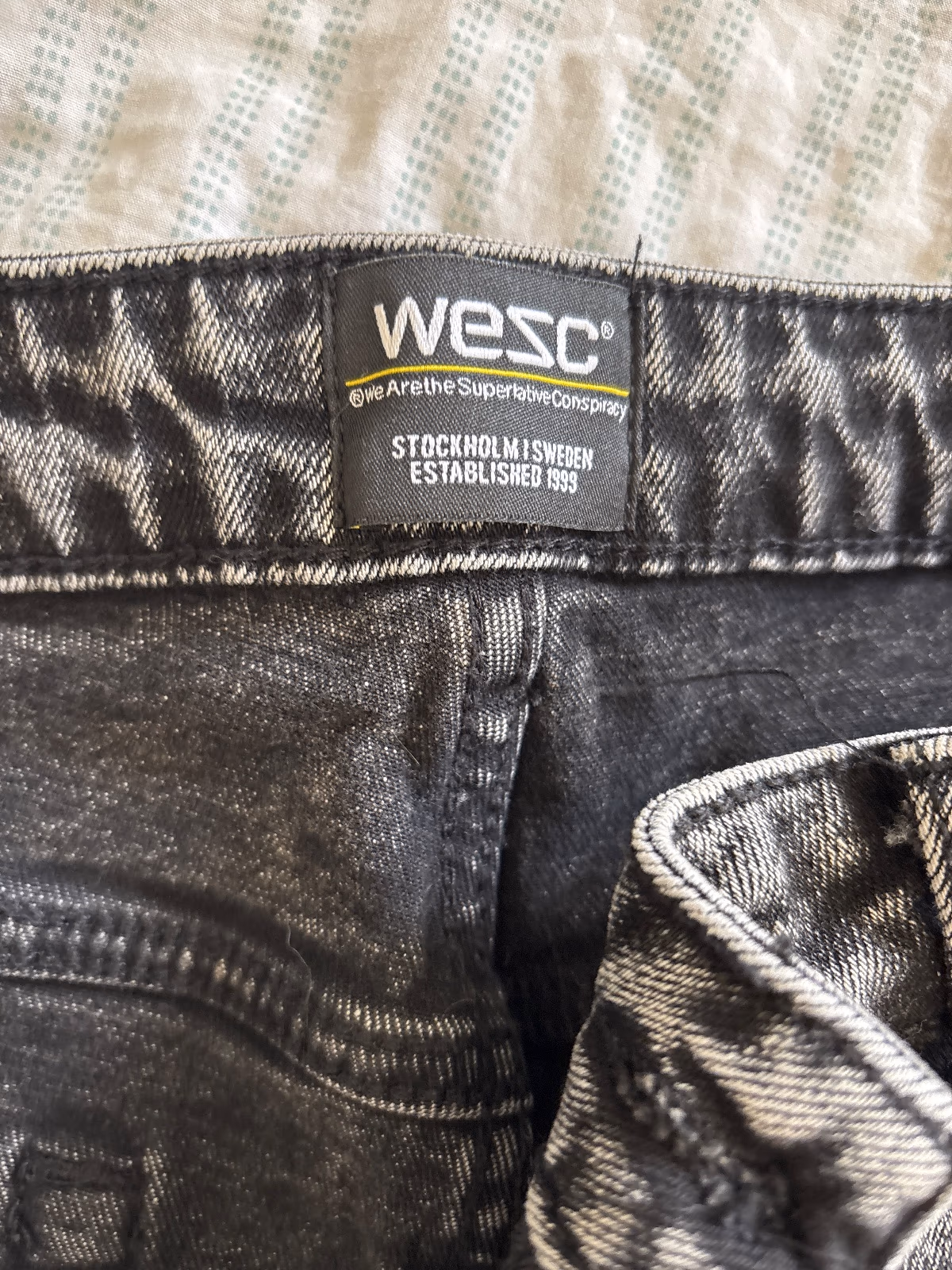 WeSC acid wash grey jeans, photo 4