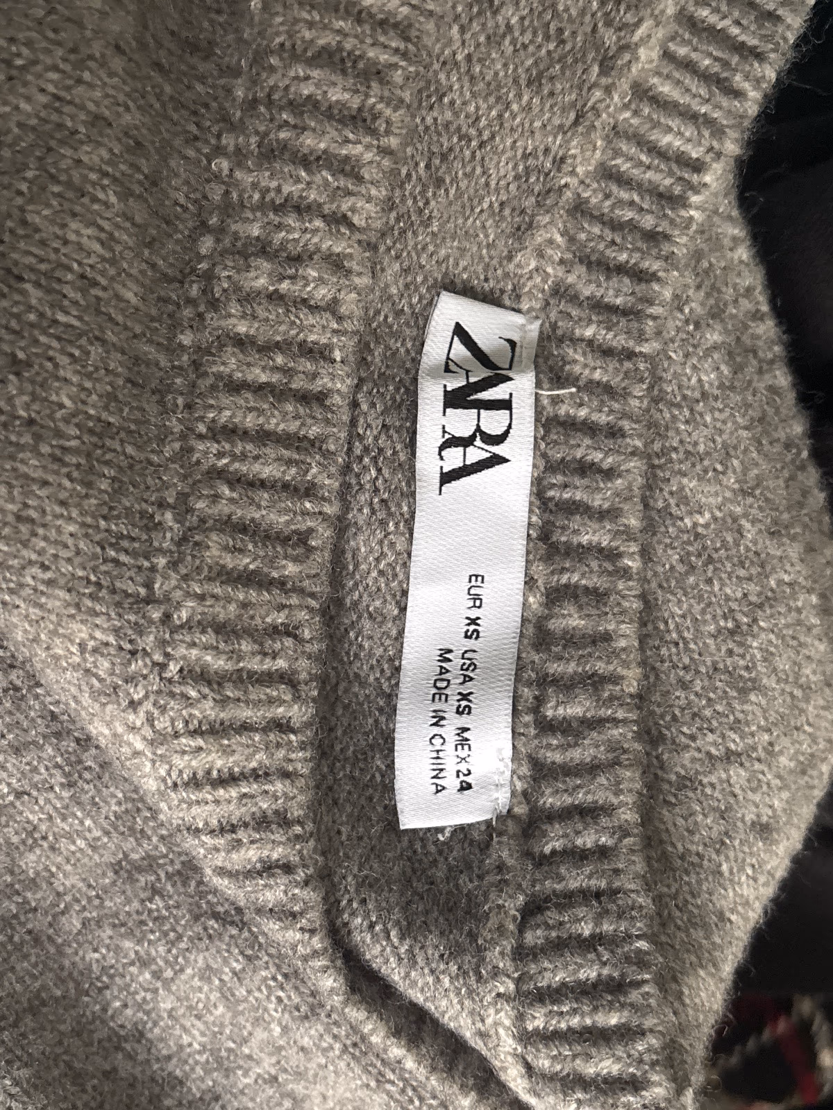 Zara Grey Knit Mini Dress, photo 3