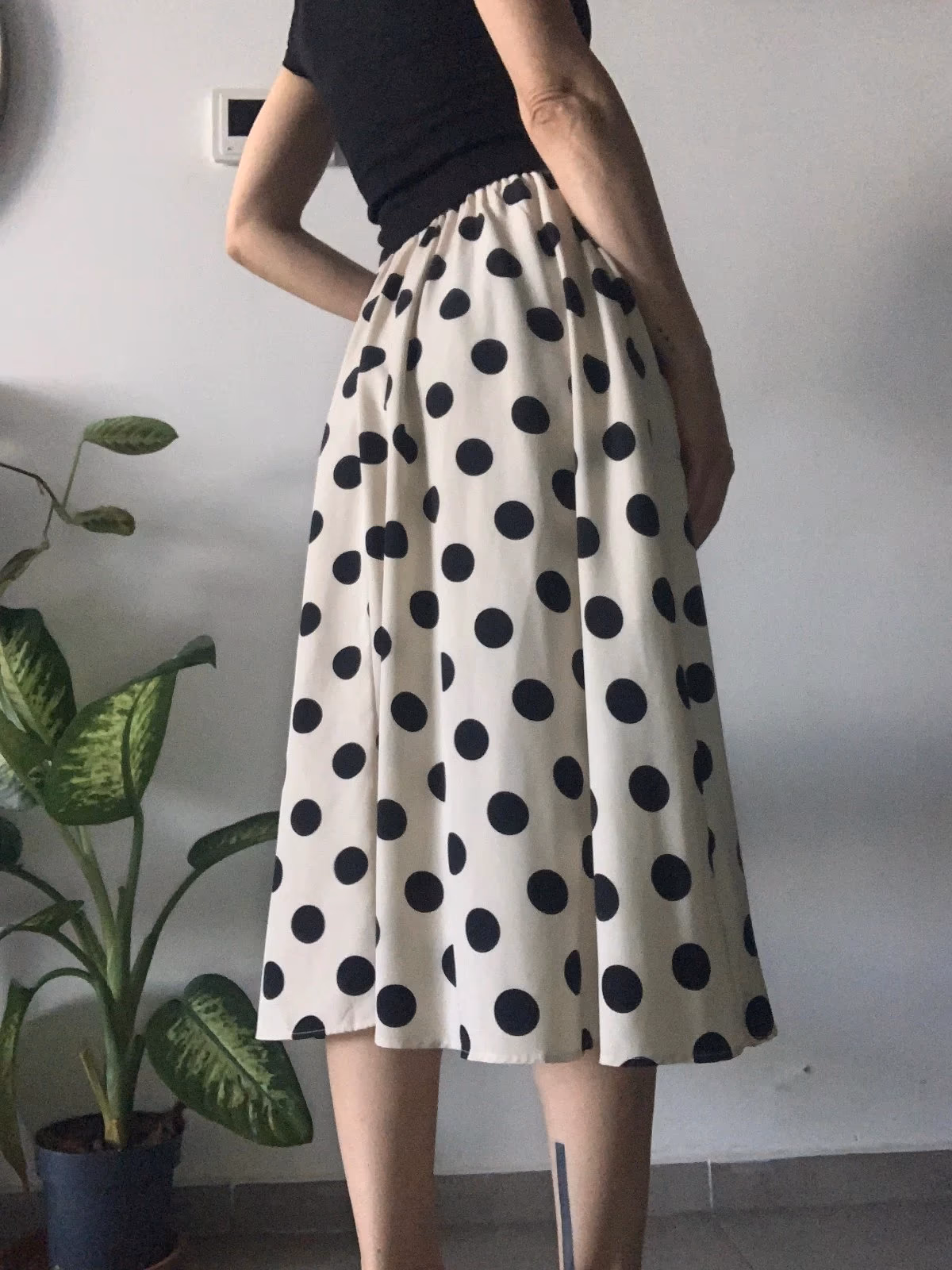 Vintage Polka dot midi skirt, photo 2