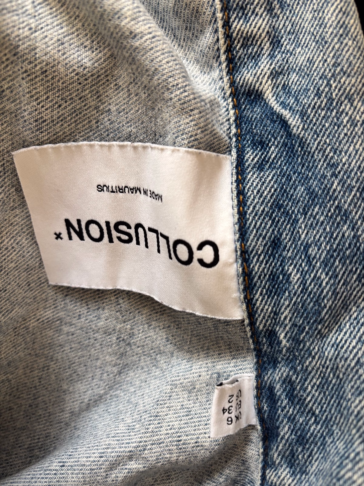 Collusion cropped denim jacket, photo 2