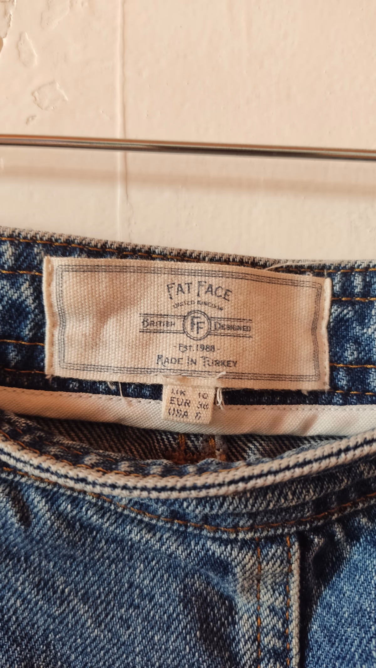 Classic blue denim mini skirt, photo 4