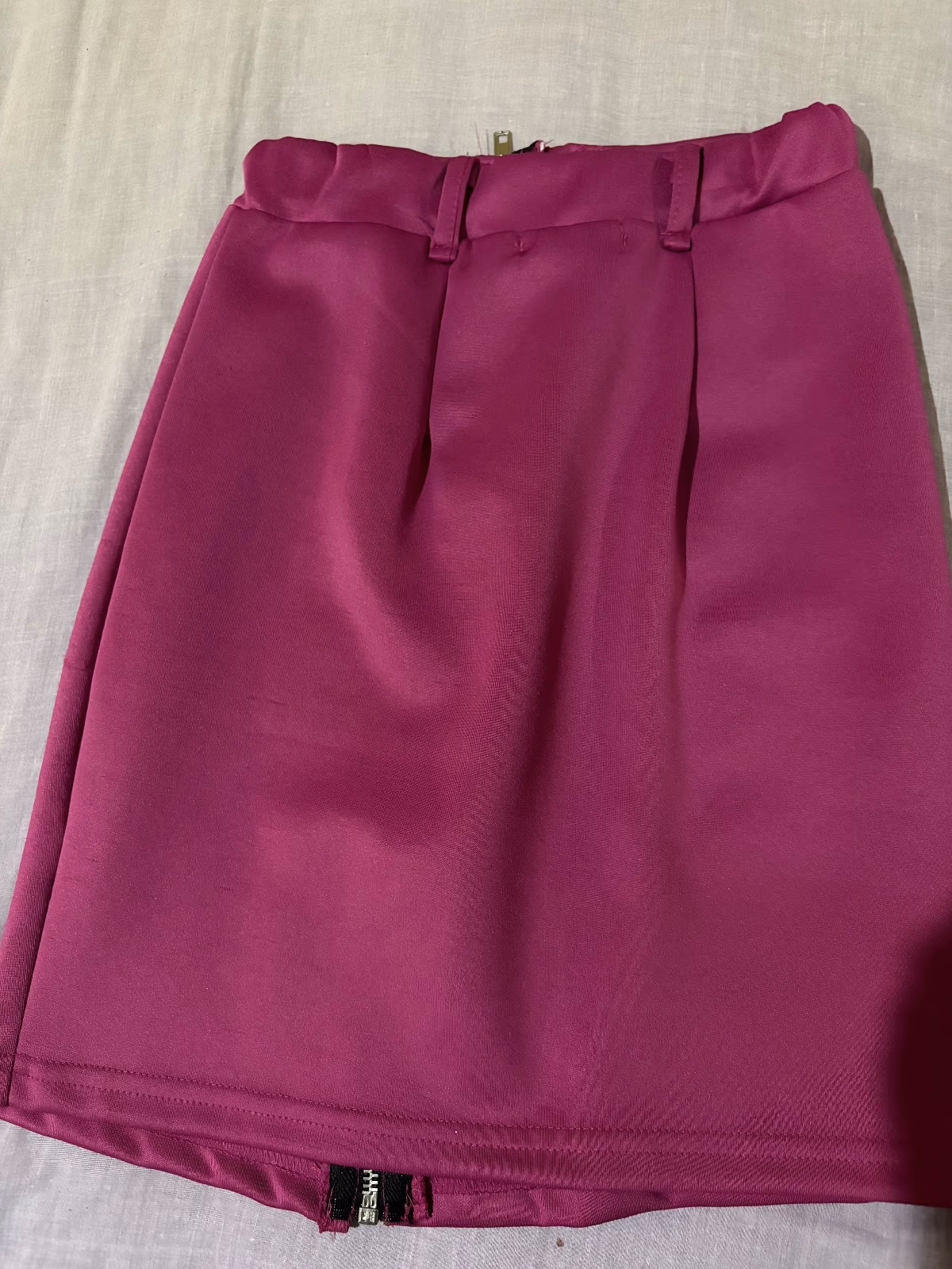 PrettyLittleThing Pink Zip Skirt, photo 2