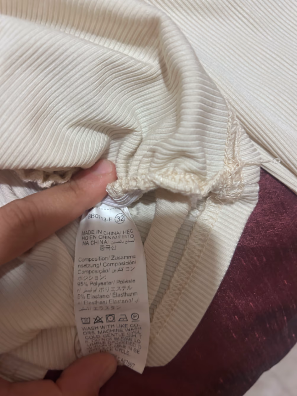 Ribbed Long Sleeve Collared Top, photo 3