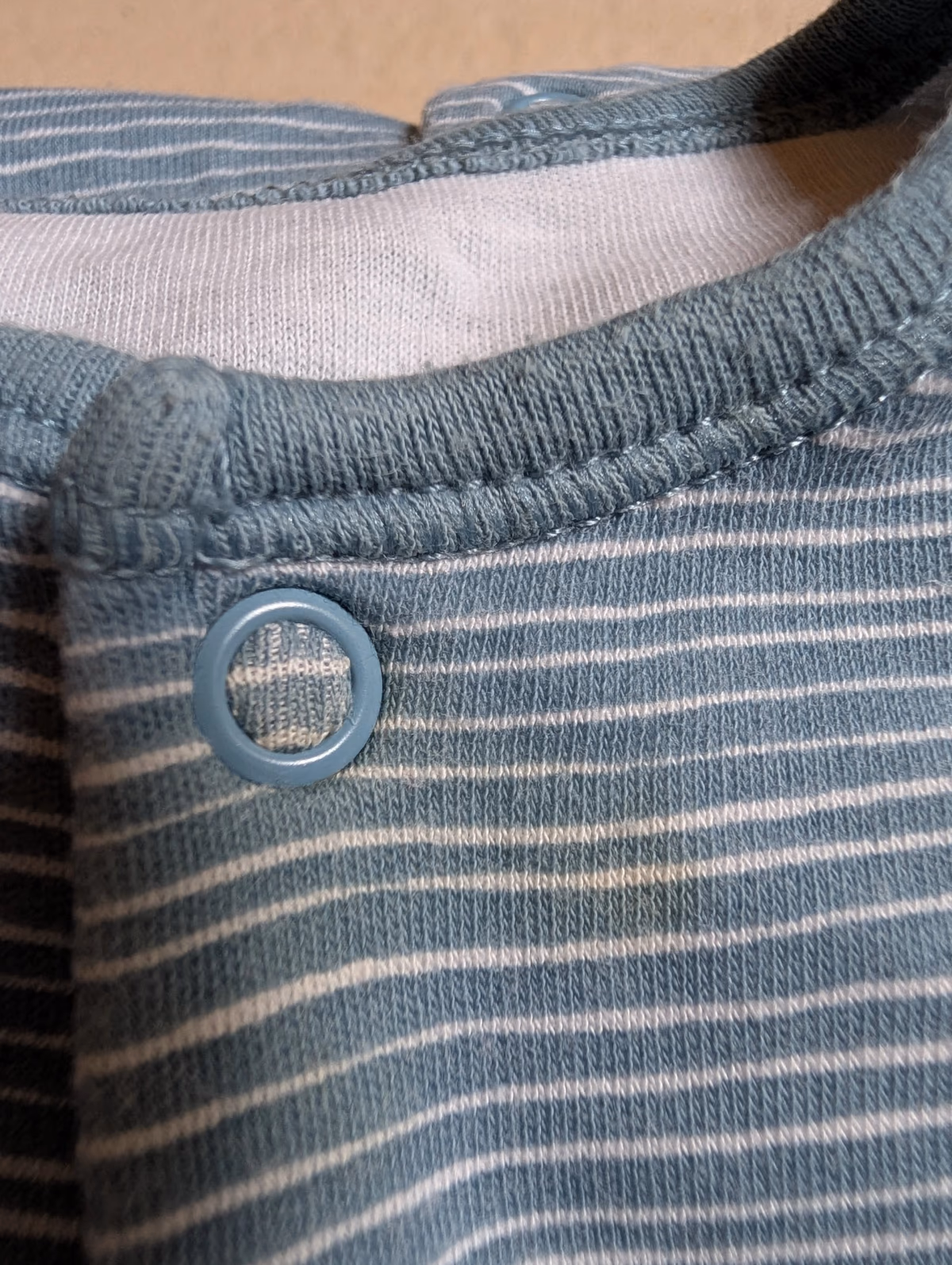 Striped Cotton Baby Sleepsuit, photo 2