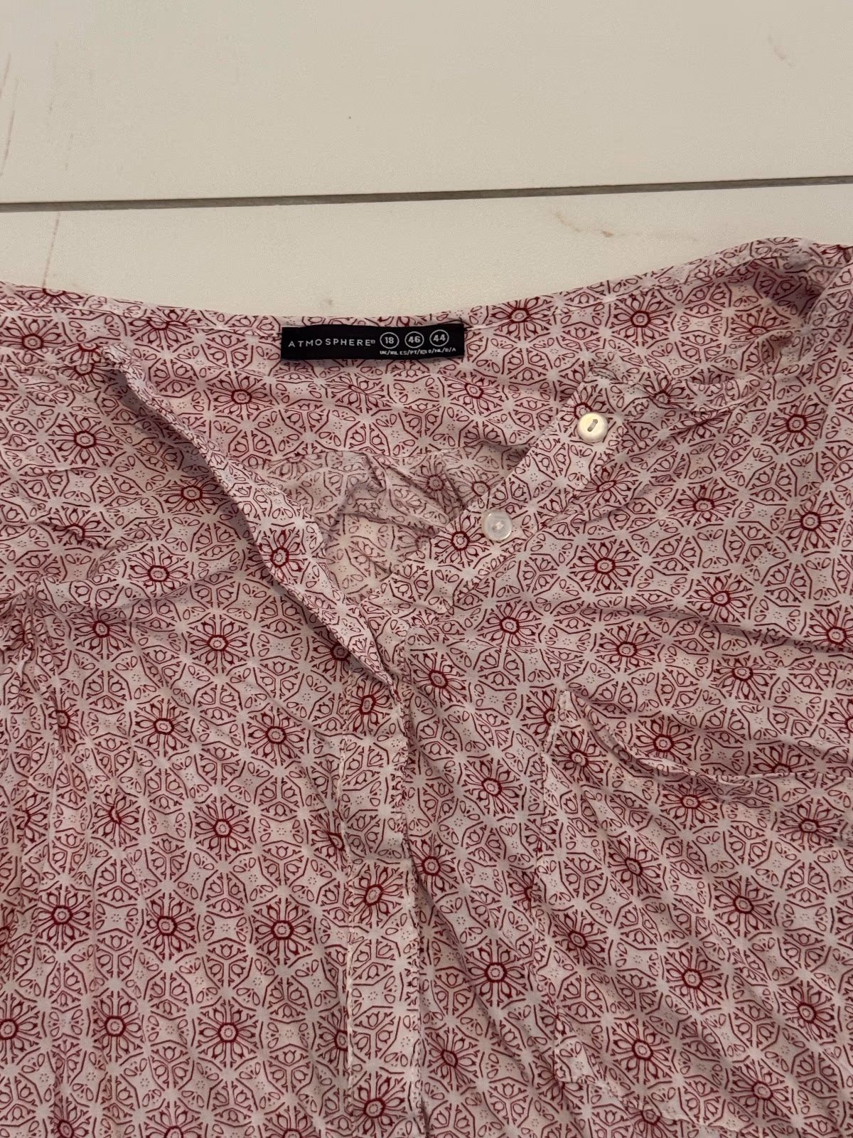 Patterned long-sleeve bohemian blouse, photo 2