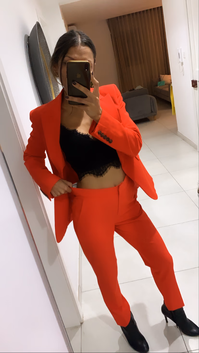 Red Tailored Suit Co-ord Set, photo 2