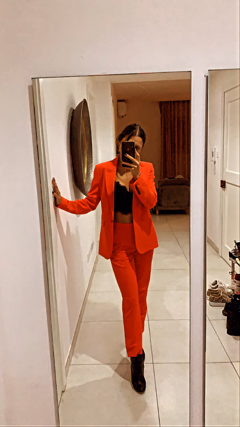 Red Tailored Suit Co-ord Set, photo 3