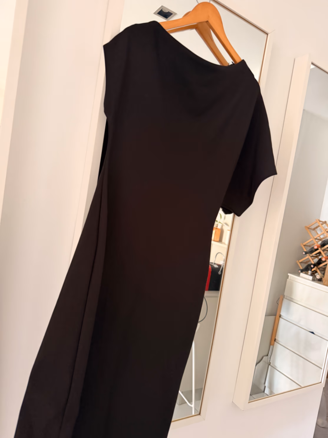 Zara - Vestido elegante preto com mangas curtas, fotografia 2