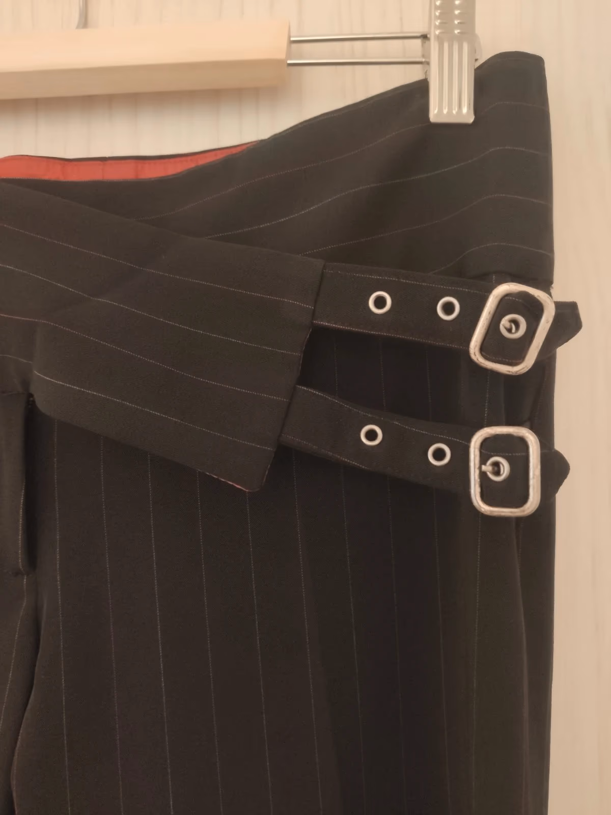 Black wide-leg smart trousers, photo 2